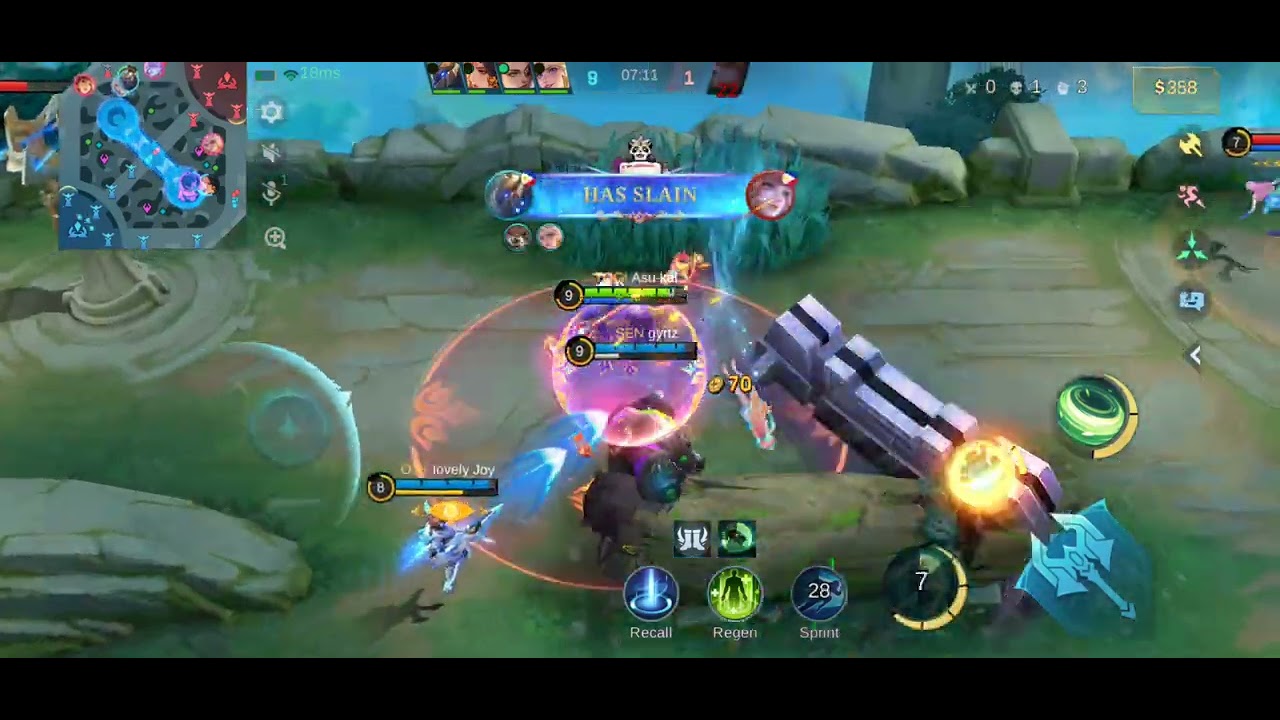 Akai matapang masyado.haha / 1v5/ Mobile Legends. 