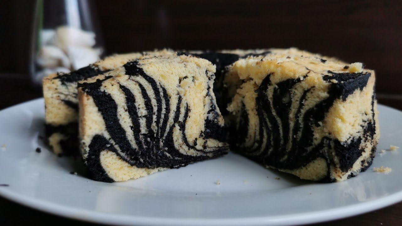kek marble zebra gebu yang mudah tapi rasa premium || Easy delicious zebra cake