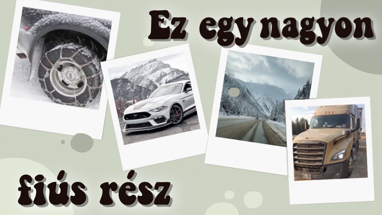 kamion láncolás ◼ kanadai hóvihar ◼ autónézés  ❄️🚘🛞