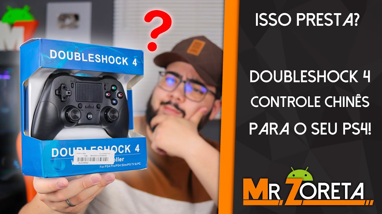 Controle Para PS4 da China!? Boubleshock 4! Tem até Hack! Mas Vale a Pena?