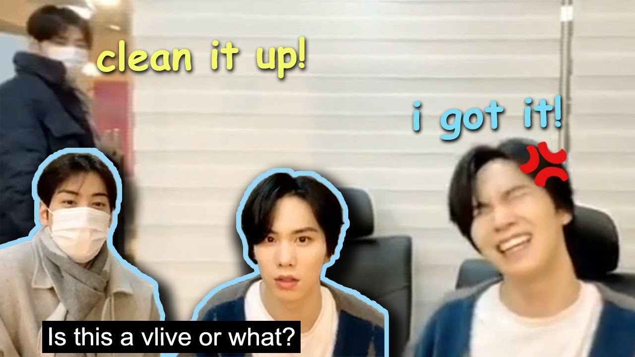 Cha Eun Woo acting like Rocky's mom for 4 minutes during Vlive