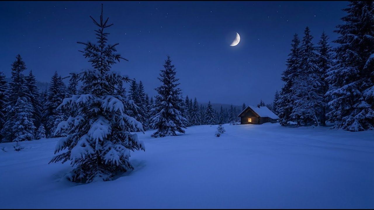 Deep Sleep Lo-Fi ❄️ Snowy Night Ambience | Relaxing LoFi Music for Sleep & Anxiety