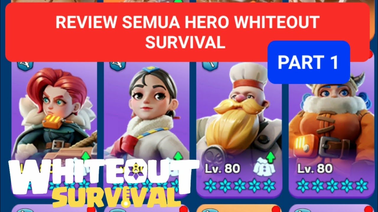 REVIEW SEMUA HERO WOS PART 1  🤣😂 (WHITEOUT SURVIVAL INDONESIA)