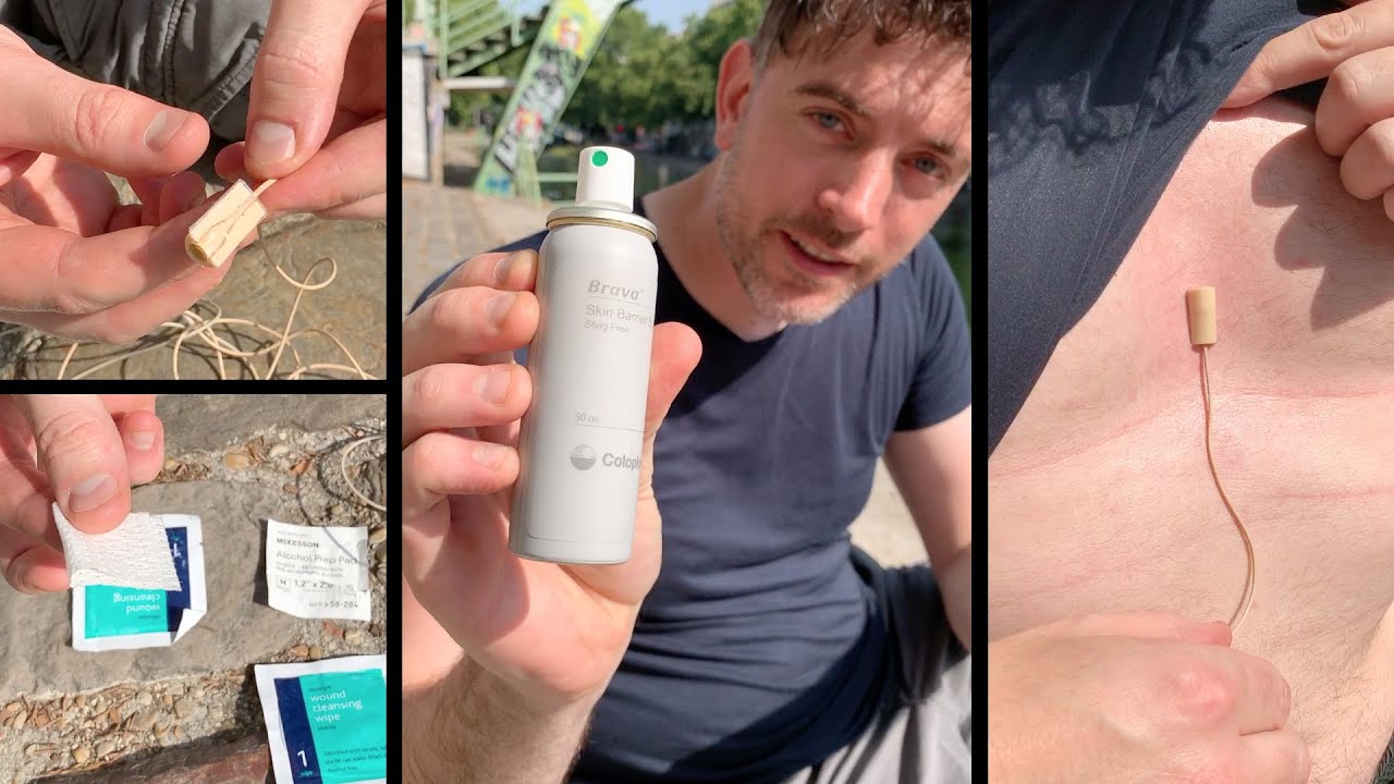 How to stick mics onto sweaty skin!