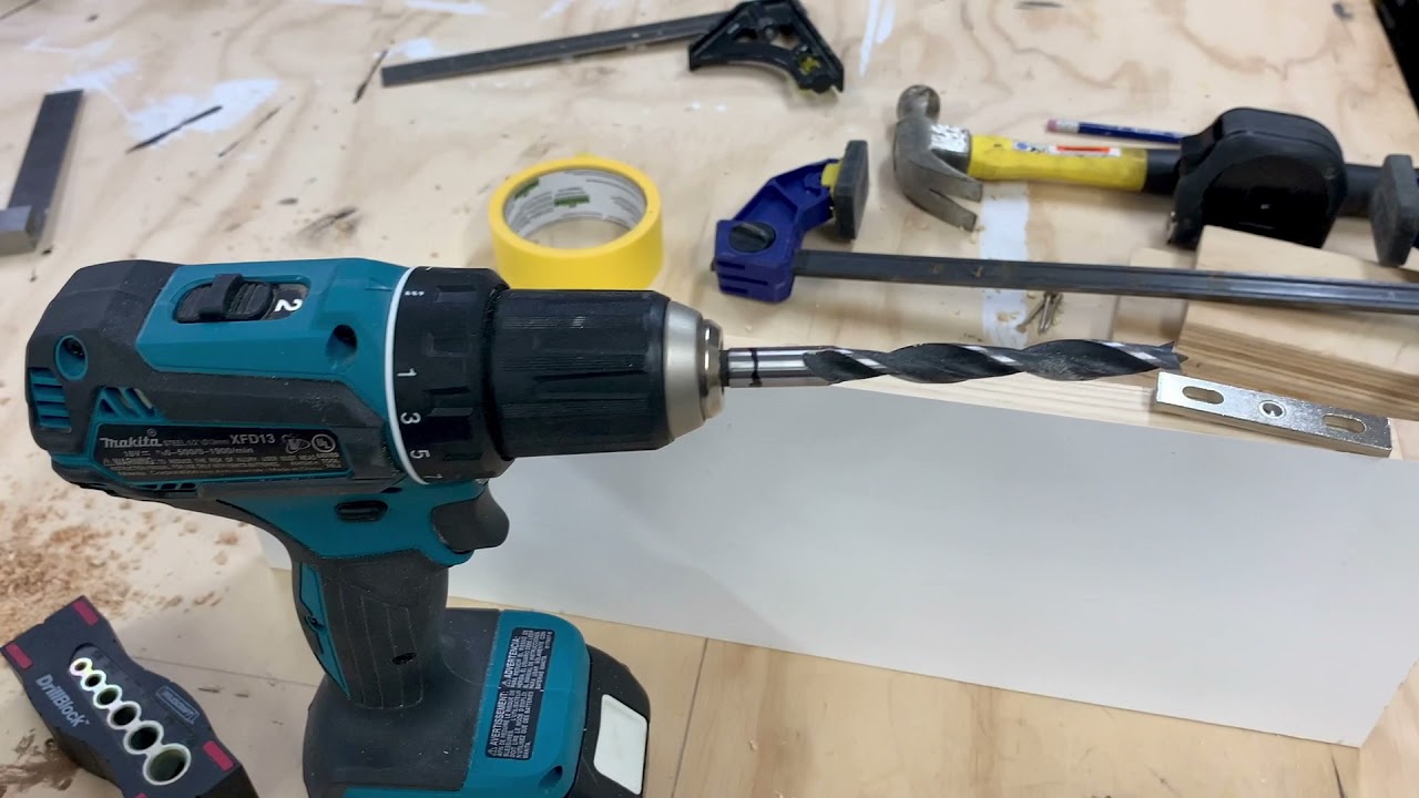 Easy DIY Jig for Drilling Floating Shelf Holes