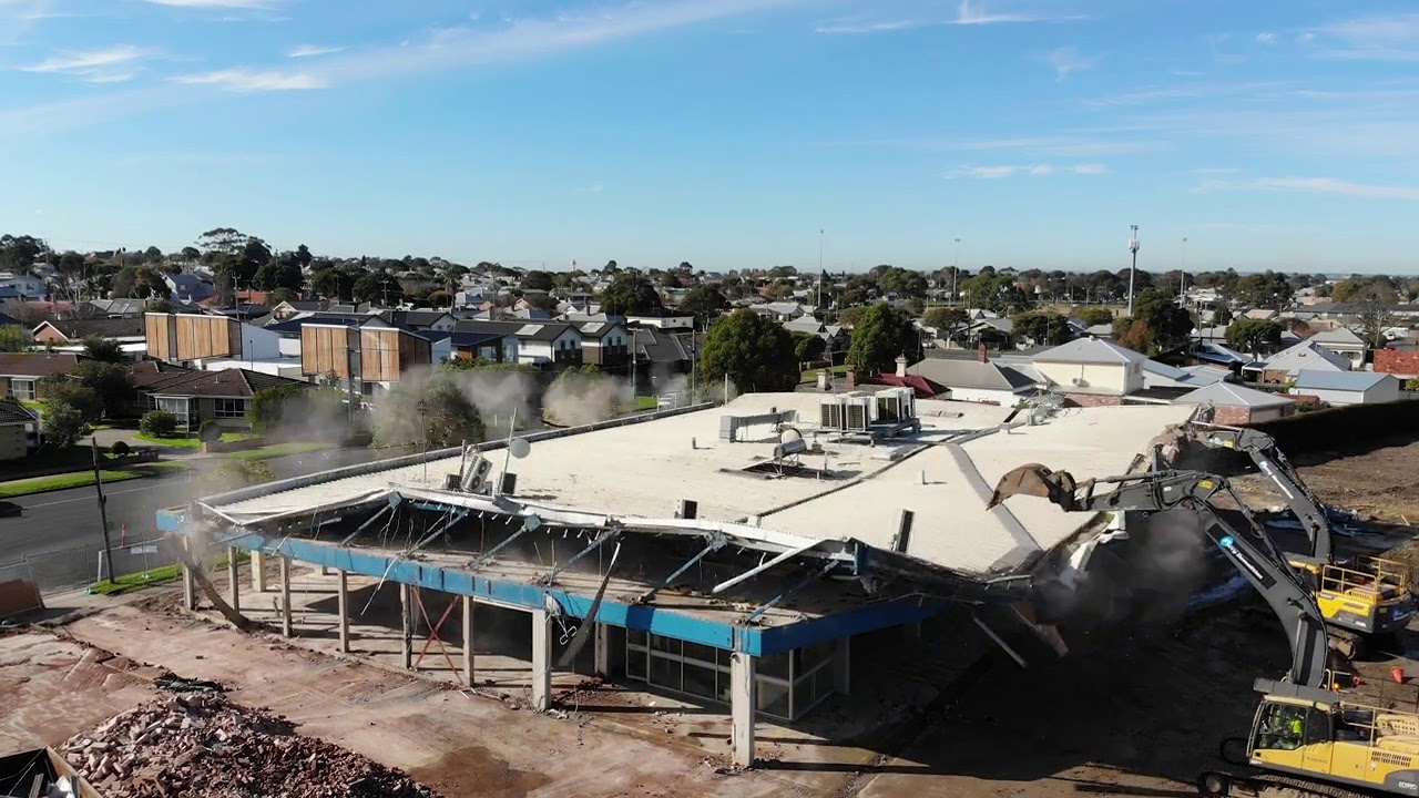 Commercial demolition Geelong, Barwon Water Depot