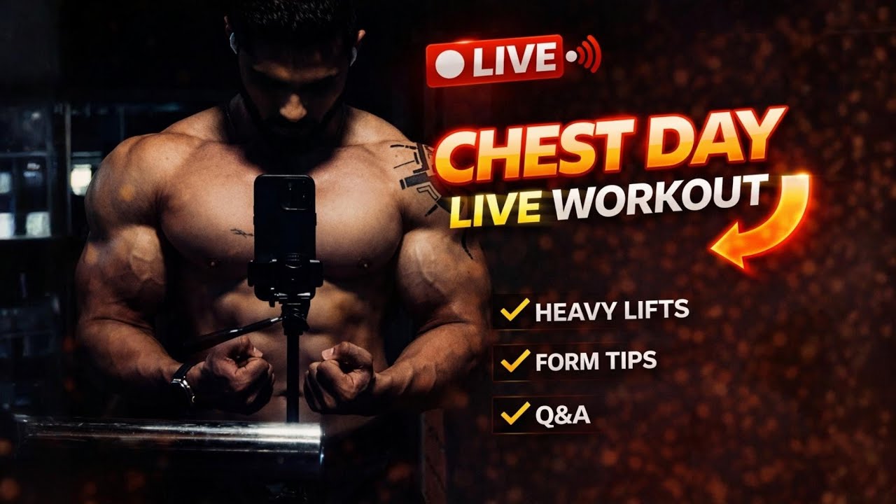 chest Day | with Q and A | Weight loss - Supplements - workout - diet