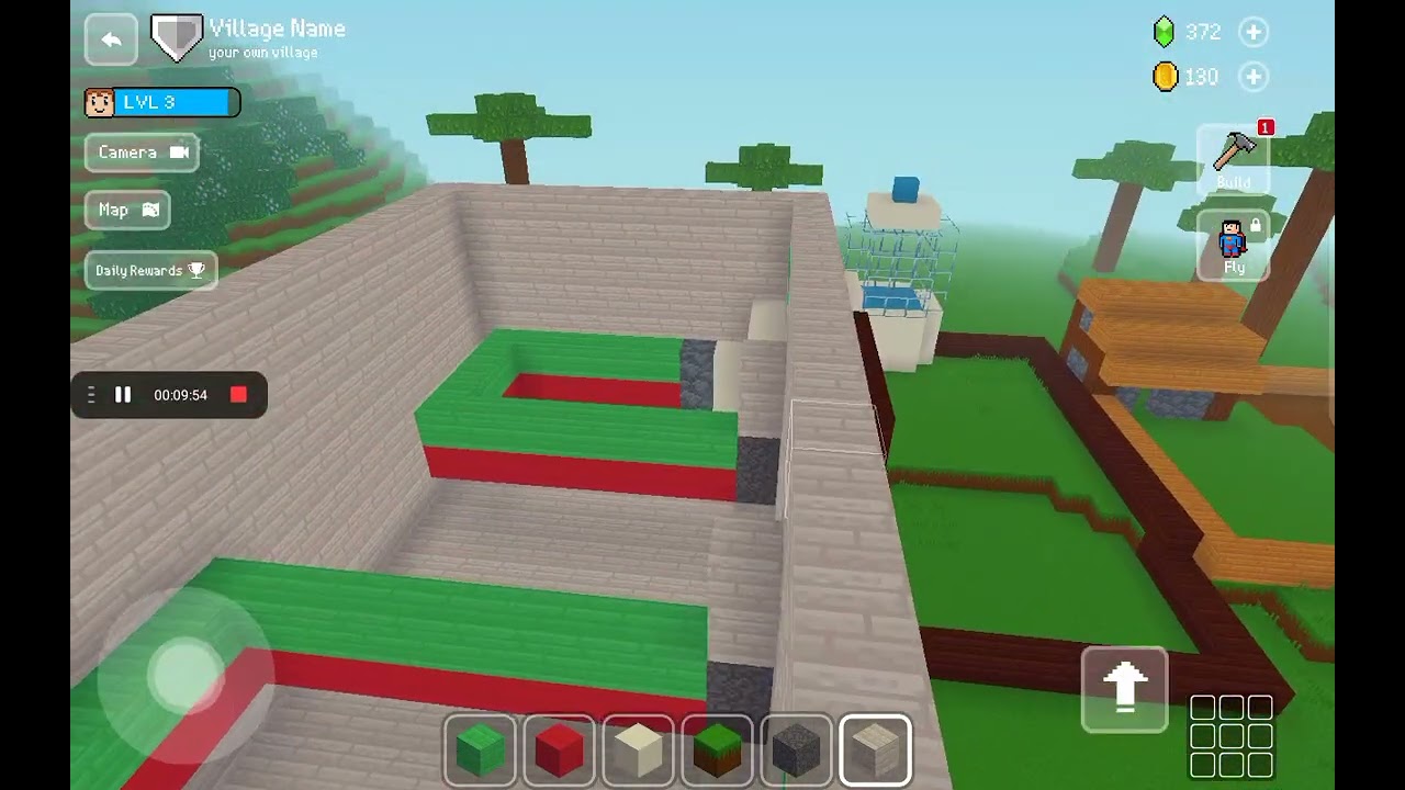 I am.  Playing.   Block  craft 