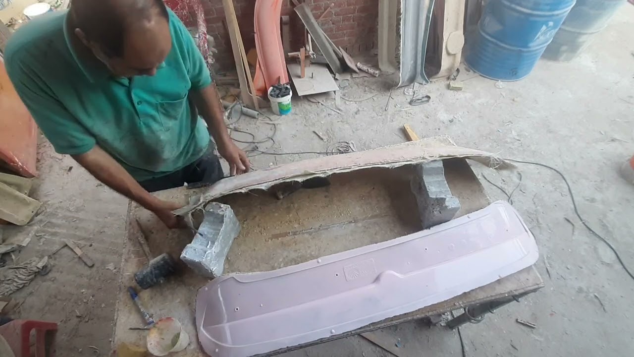 طريقة عمل الاسبيلر  الإنتاج الاسبيلر مع السويركى للفيبر جلاس