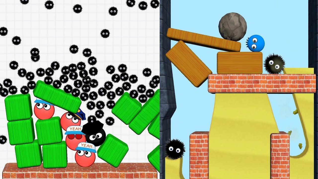 Hide Ball Vs Lucky Balls | Brain Teaser Speedrun Gameplay Max All Level's #technohackzgames 