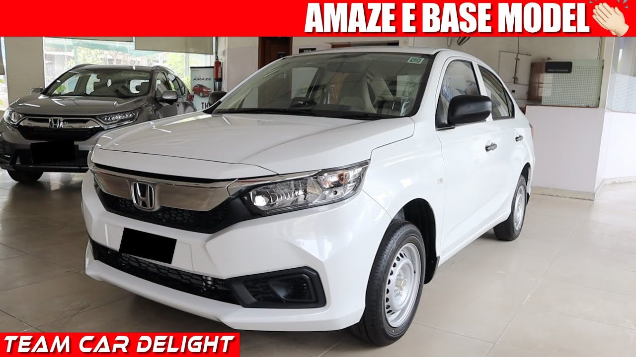 Honda Amaze E 2021 - Walkaround Review with On Road Price | Honda Amaze 2021 Base Model | Diesel MT
