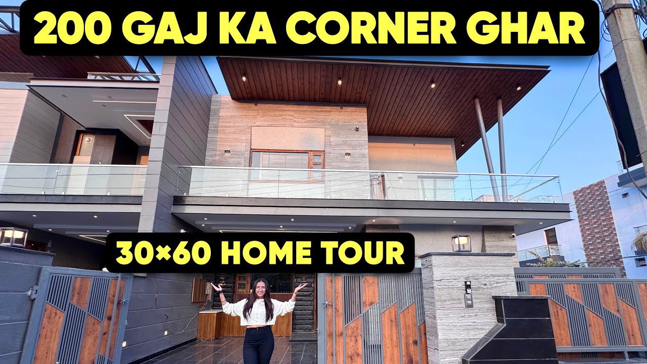 Luxury 5 BHK Corner House Design With Beautiful interior | 200 Gaj House Sale in Mohali | Home Tour