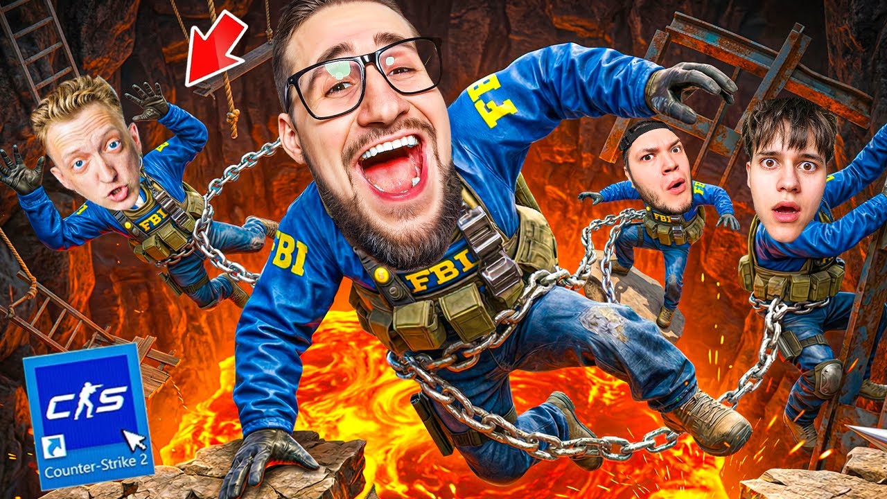 24 ЧАСА МЫ СВЯЗАНЫ ЦЕПЯМИ В CS2! ХАРДКОРНЫЙ ПАРКУР vs 4 ИГРОКА В ЦЕПЯХ = СМЕХ ДО СЛЁЗ!