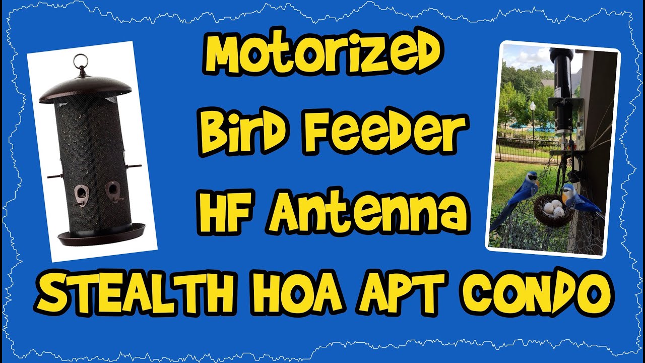 Amazing HF Ham Radio Antenna Disguised as Bird Feeder, Installed on Balcony | Amateur Radio!