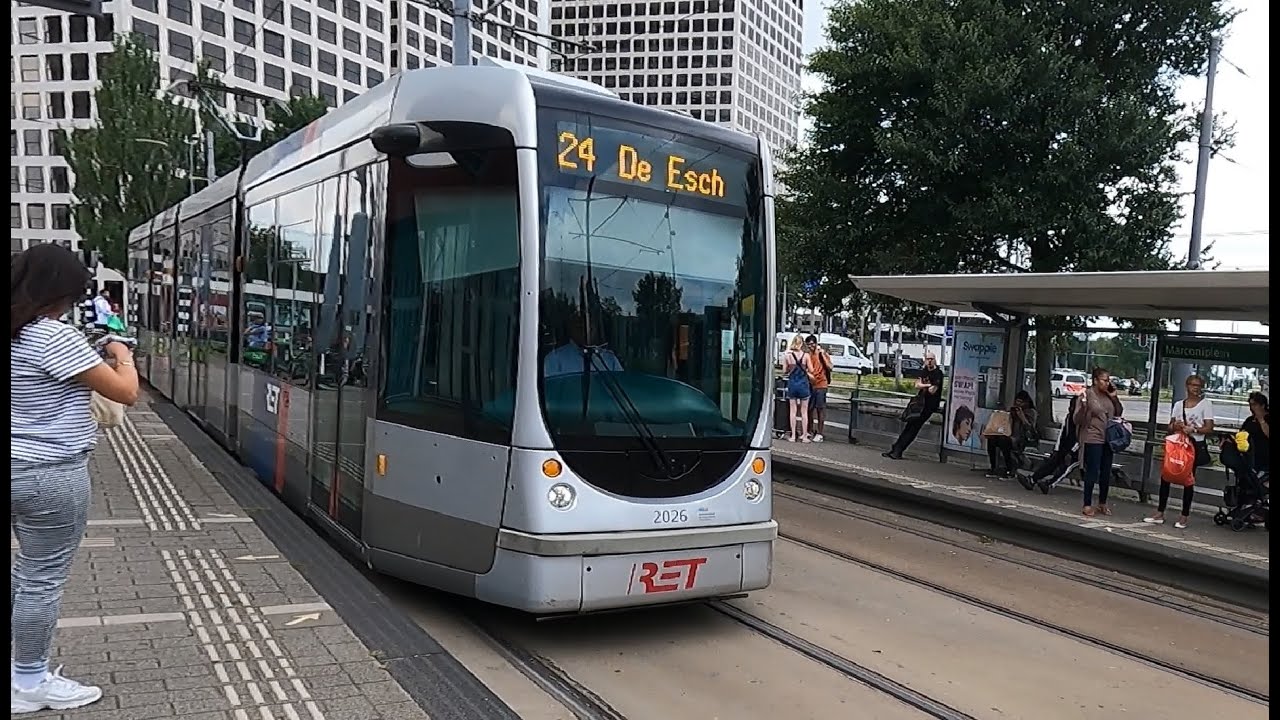 RET Rotterdam Tram 24 Marconiplein - Beurs