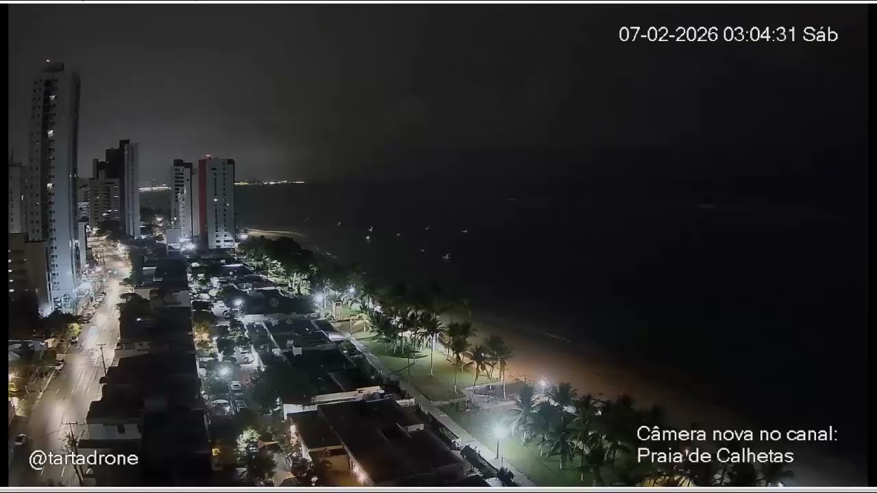 RAIOS NA PRAIA DE CALHETAS PE: 07-02-26 MADUGRADA DE SEXTA PRA SÁBADO HD