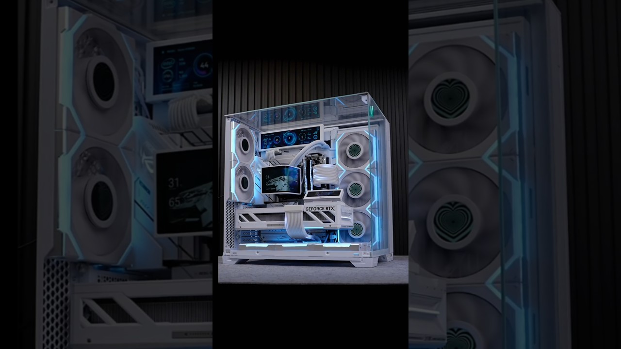 FASTEST WHITE GAMING PC BUILD🤴 RYZEN 9 9950X 3D + RTX 5070😵 #pcbuild #gaming #asmr #rtx #amd