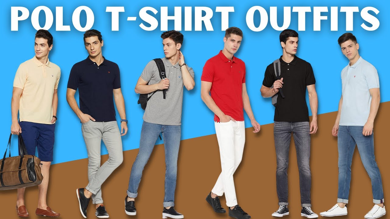 One POLO T SHIRT *Different Colors + Different Outfits* || Polo T shirt Outfit Ideas For Men Online