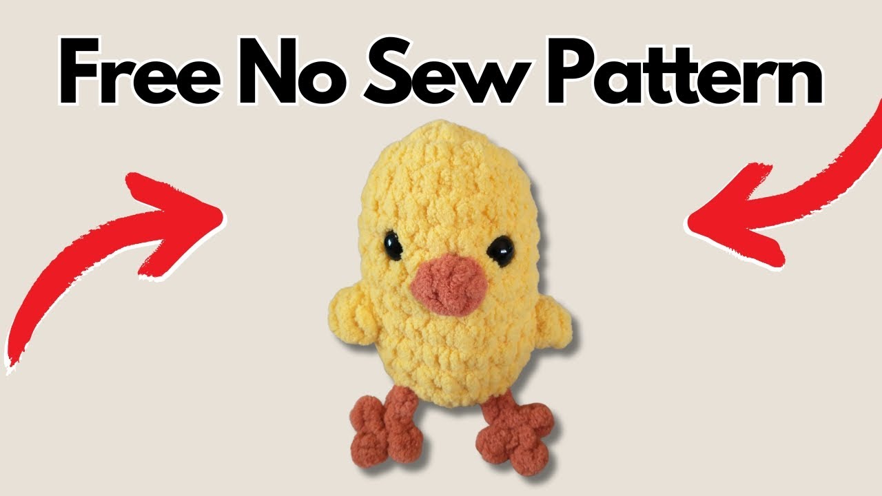 Easy No Sew Crochet Duck Tutorial: FREE PATTERN