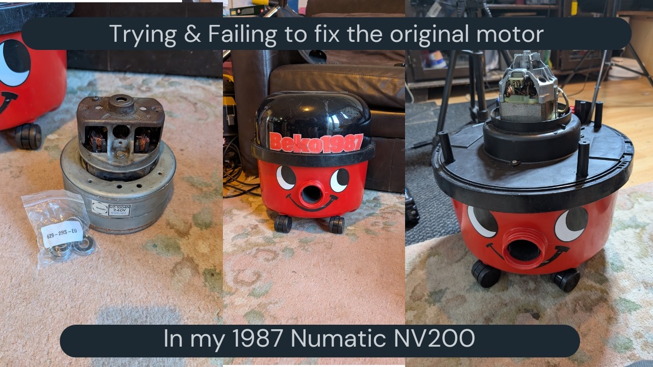 The Vacuum Whisperer FAILS! 😱 Numatic Motor repair attempt...
