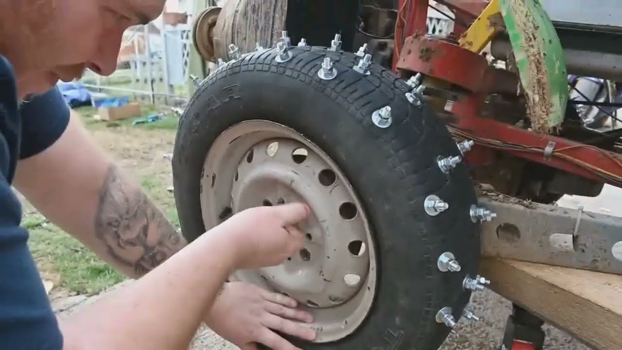We put 150 SCREWS IN THE TIRE!  Mud Test