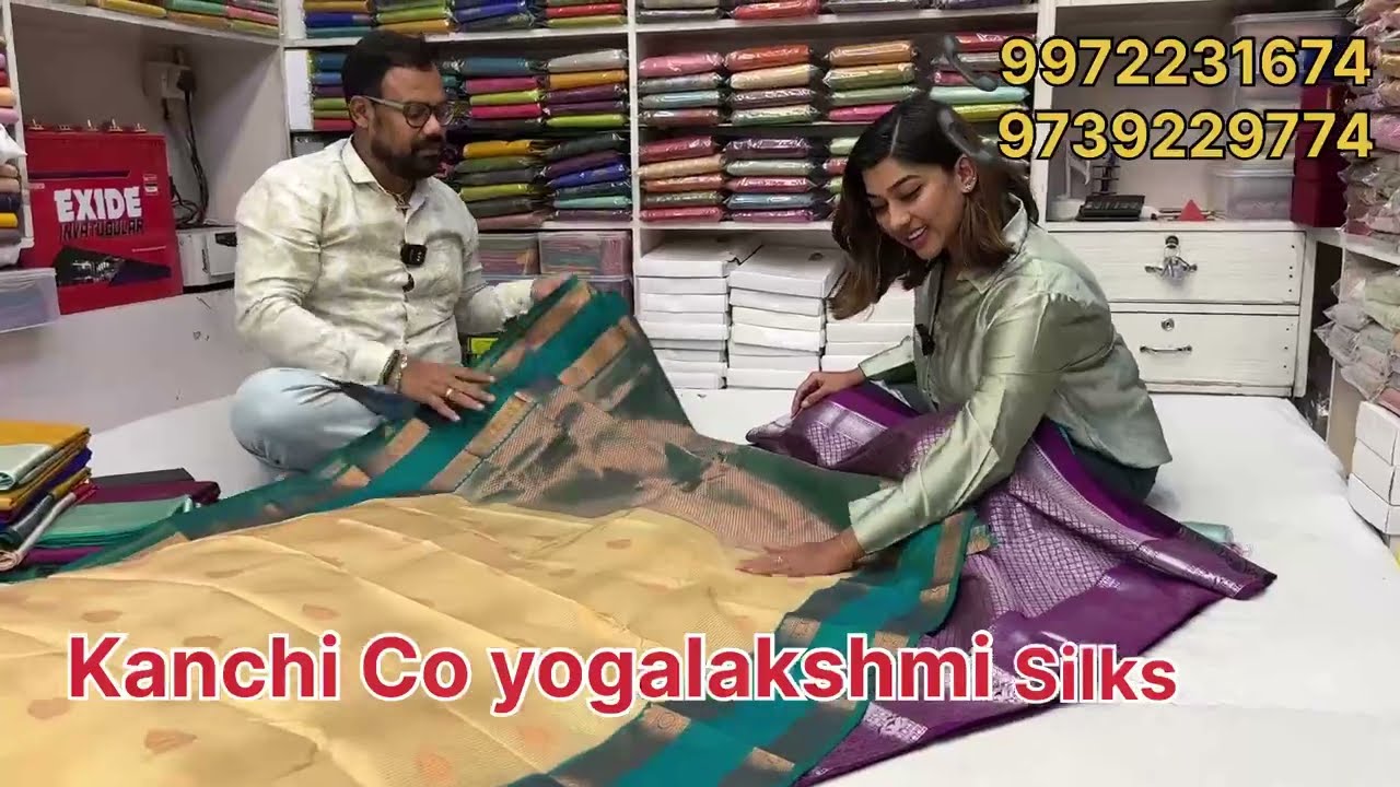 Kanchi co yogalakshmi silks chikpete /pure silk and semi silk Mysore silk sarees