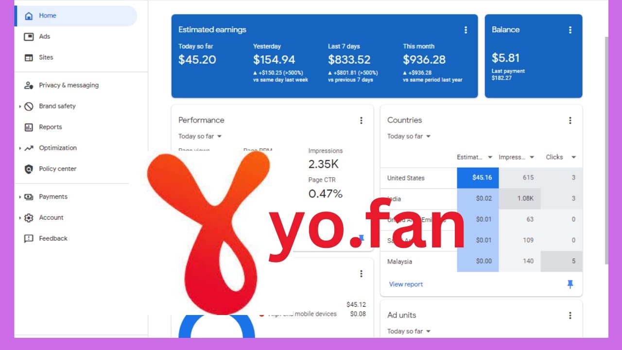 yo.fan loading method | Yo.fan Loading method bangla | yo.fan adsense loading method #yofan