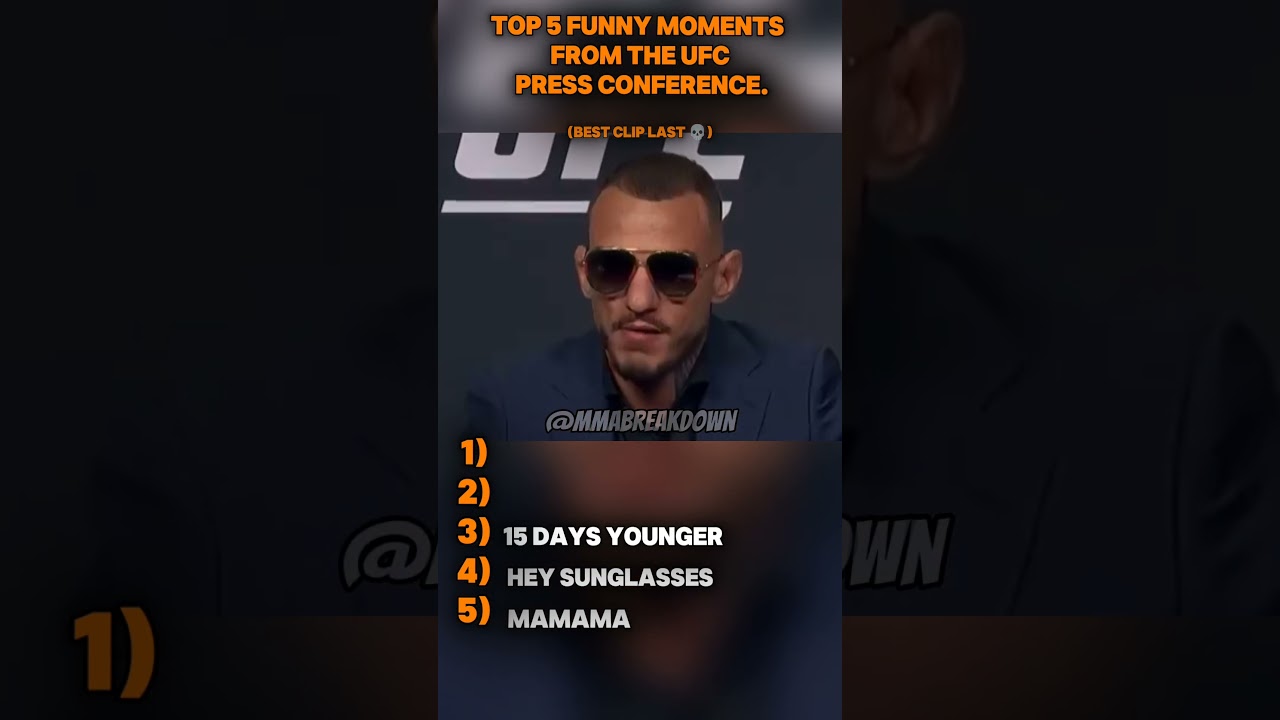 Top 5 Hilarious UFC Press Conference Moments You Can&rsquo;t Miss! 😂🥊