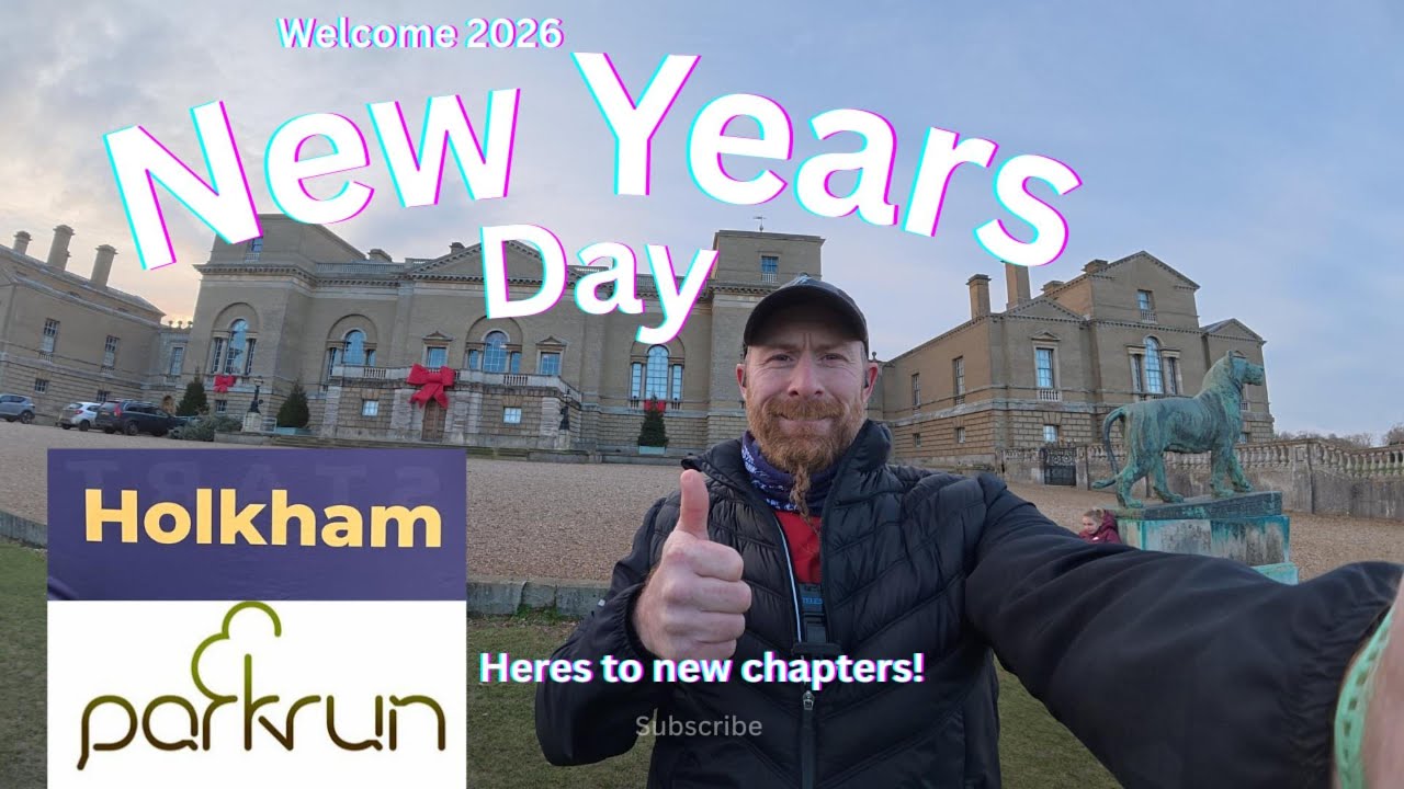 NYD Holkham Parkrun.pipped at the line
