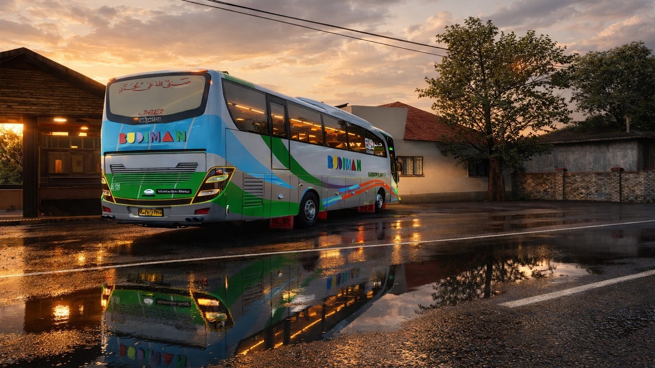 GILAA !!! GRAFIK ETS2 SEBAGUS INI YAKINLAH SUMPAH !!! Bus Budiman Tasik  Menuju Jakarta