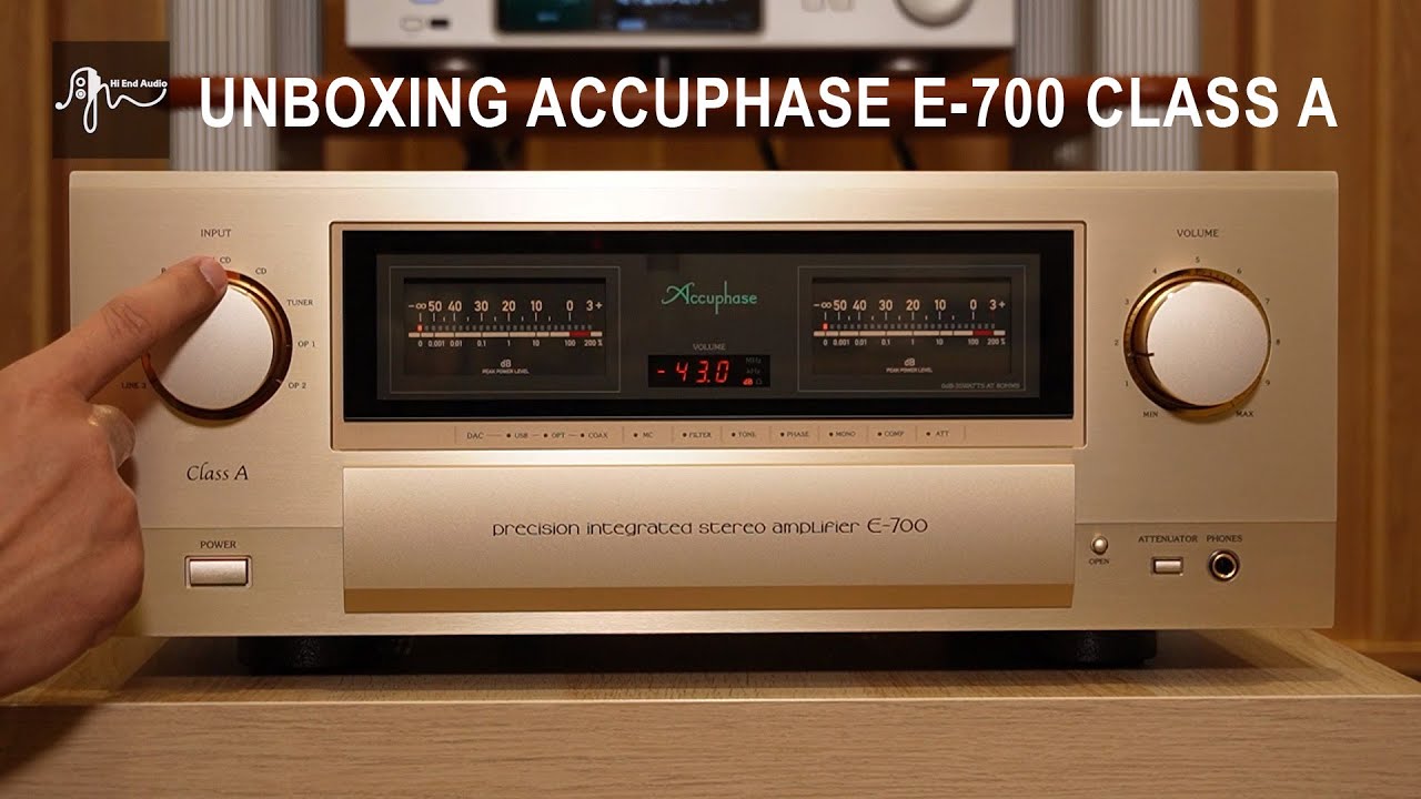 Unboxing Accuphase E-700 Class a แกะกล่อง Accuphase E-700 มีอะไรใหม่บ้างมาดูกันครับ