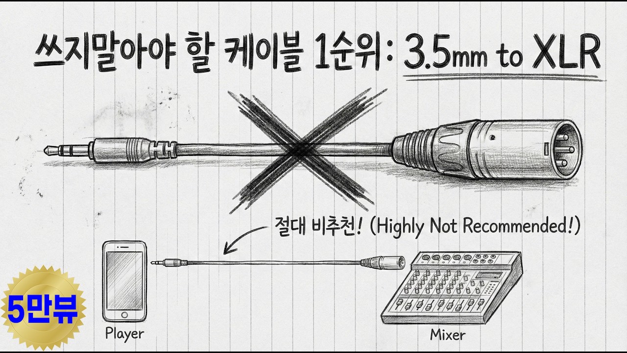 이런 케이블 쓰셨다면 당장 빼버리세요 #stereo #balanced #TRS