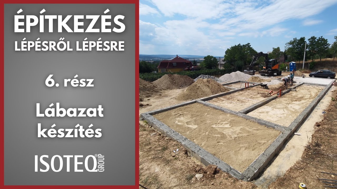 Építkezés lépésről lépésre - 6. rész - Lábazat készítés