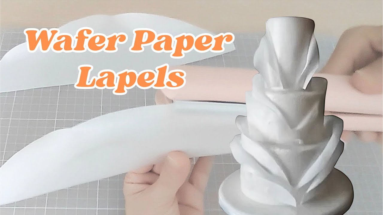 Wafer Paper Lapels #cakedecorating #waferpaper