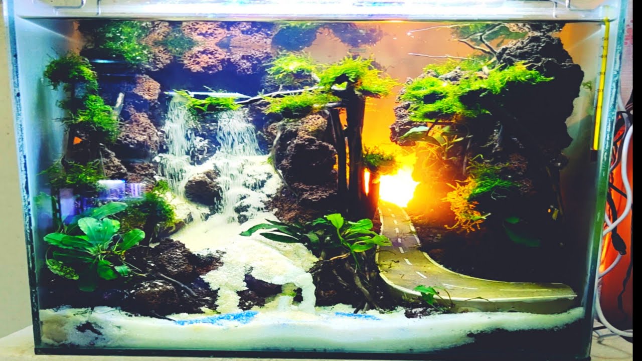 Membuat Aquascape Air Terjun Pasir Pegunungan ( Bagian 2 )