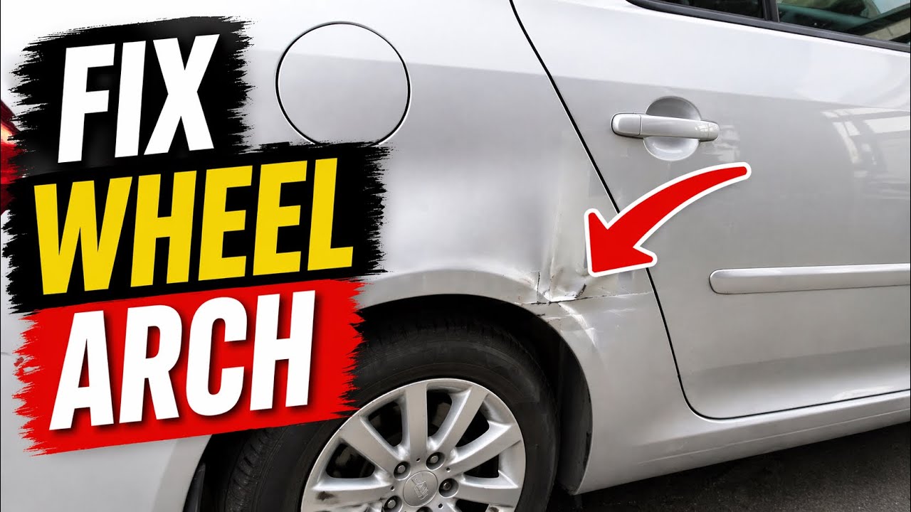 Wheel Arch Dent Repair at home garage. 