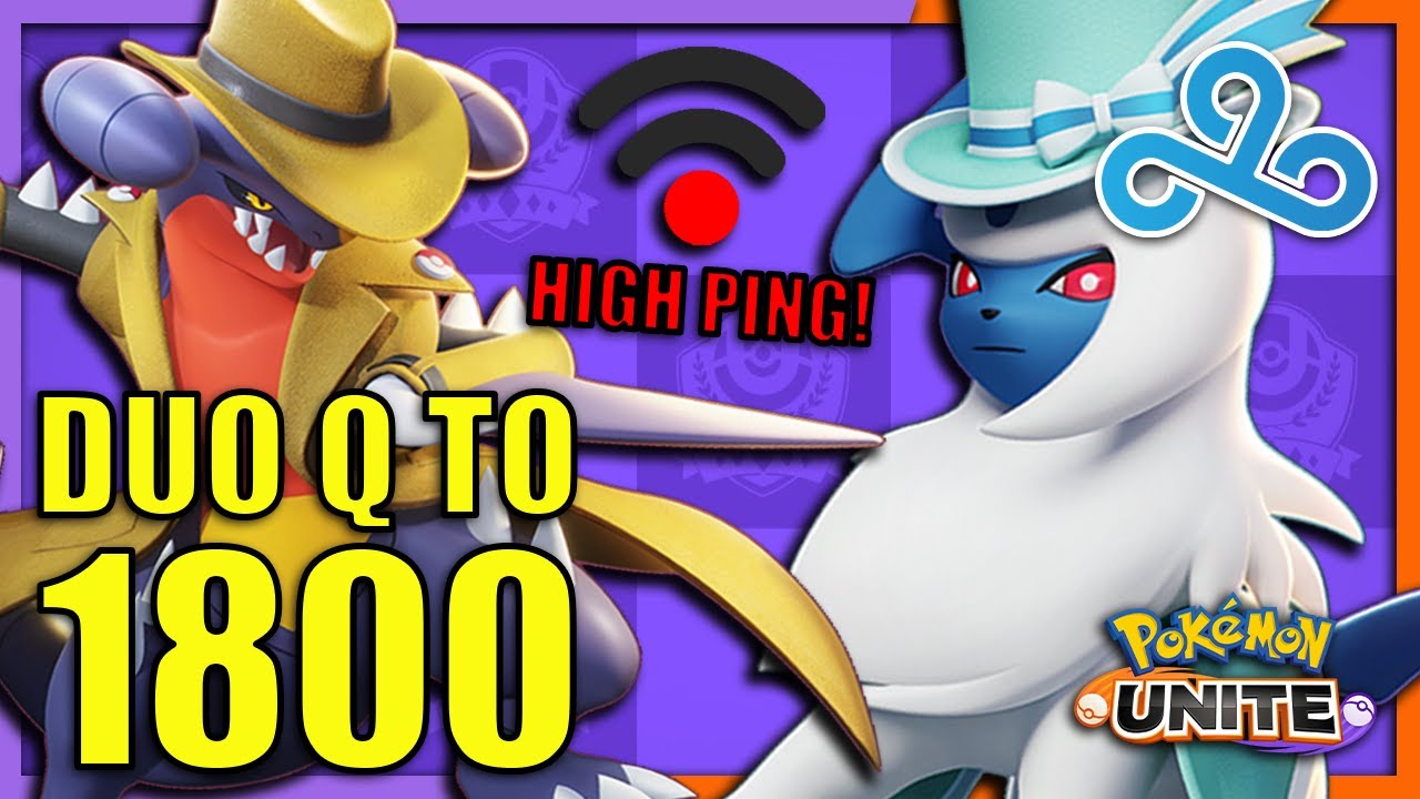 CAN WE REACH 1800 RATING IN DUOQ AS LANE ABSOL + LANE GARCHOMP? *Cloud9 PRO* | Pokemon Unite