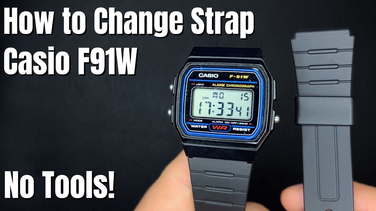 How to Change Strap on Casio F91W