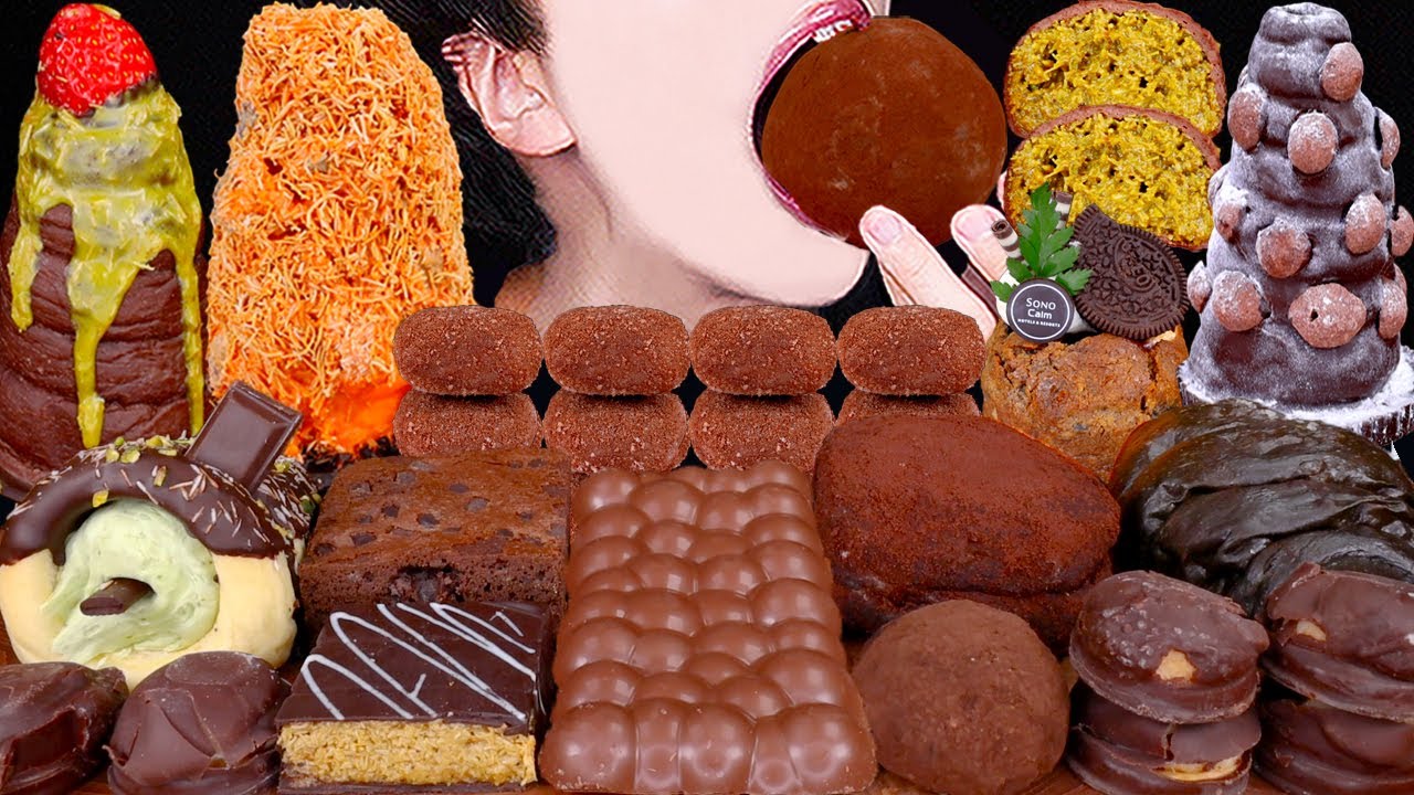 ASMR DUBAI CHOCOLATE CHEWY COOKIE ICE CREAM DESSERT MUKBANG두바이쫀득쿠키 초콜릿 먹방ドバイチョコレート 咀嚼音 EATING SOUNDS