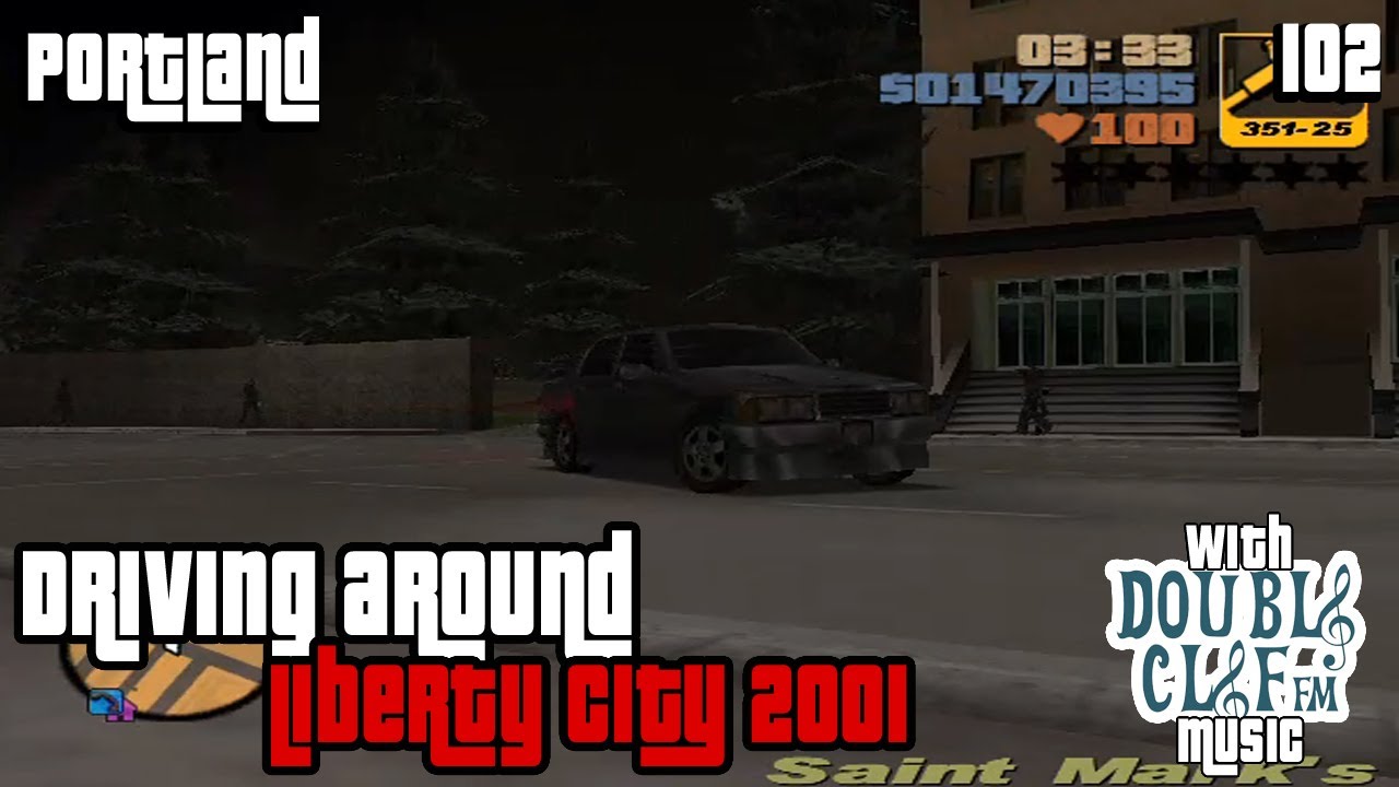Driving while listening to Double Clef FM in GTA III