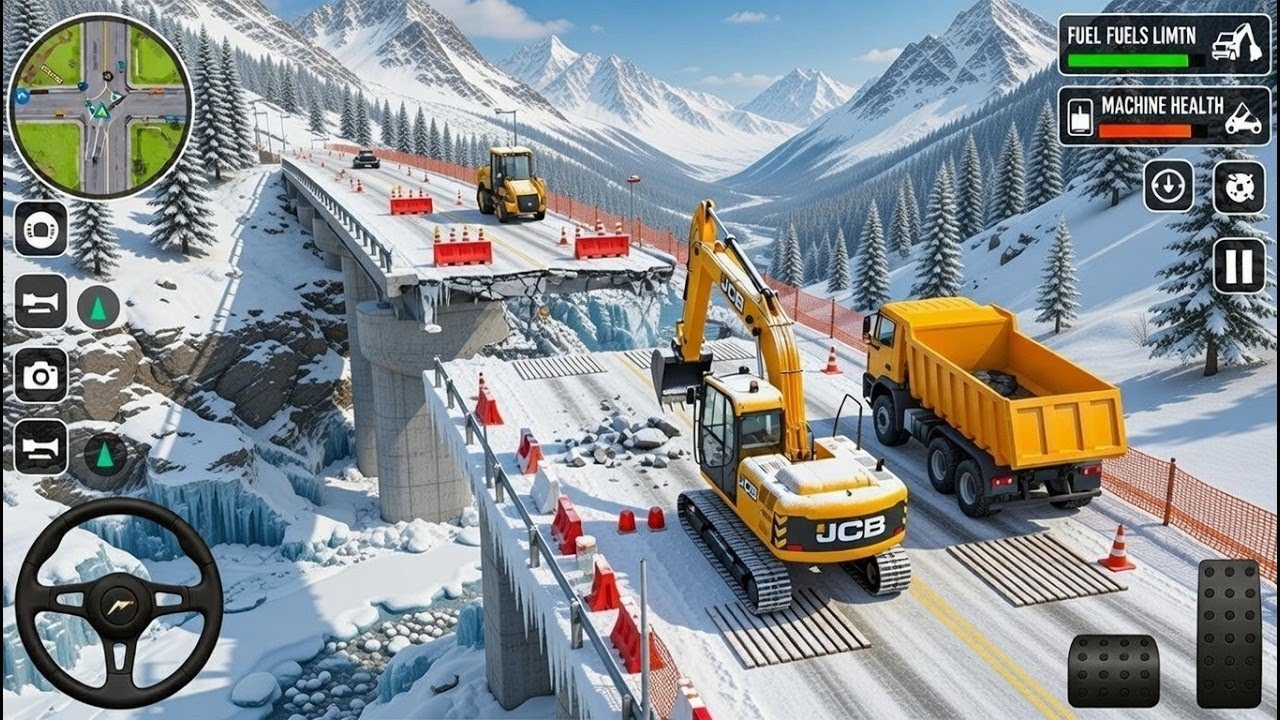 JCB Construction Simulator 3D - Real JCB Excavator Crane Game - Android Gameplay