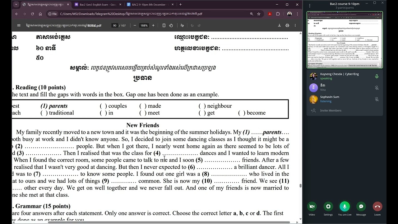Week 10 day 3 | bac2 2025 | bac2 Gen 3