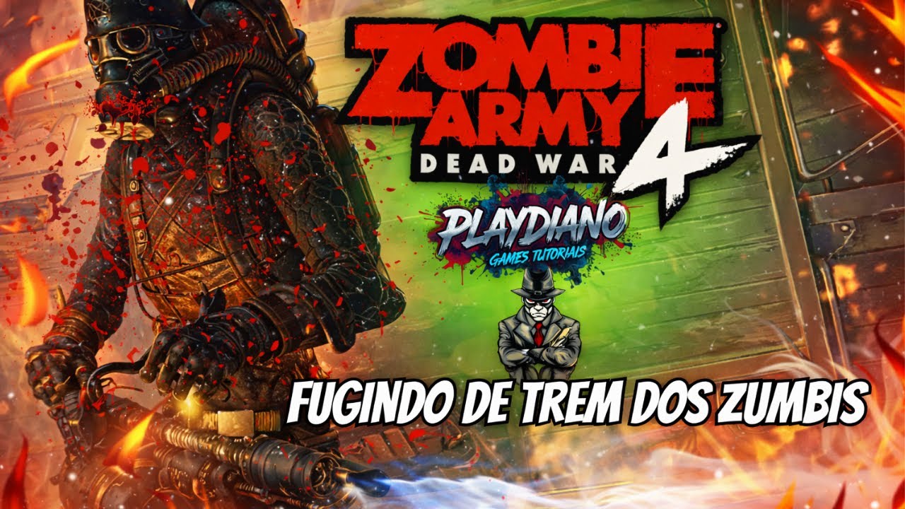 Zombie Army 4 Dead War SEQUENCIA MATADORA SOBREVIVENDO NA  Estacão de Trem 1 BOSS APARECEU PARTE # 3