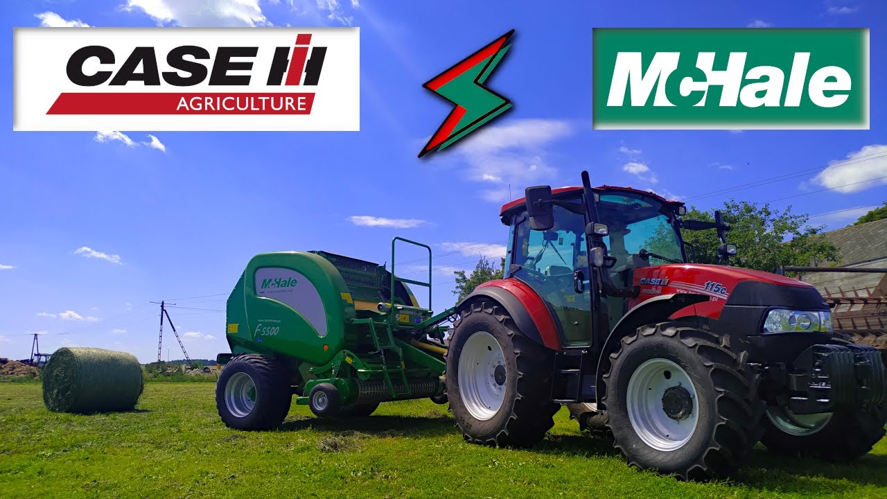 Case IH Farmall 115C  i McHale F5500 w pracy | BM DANEX