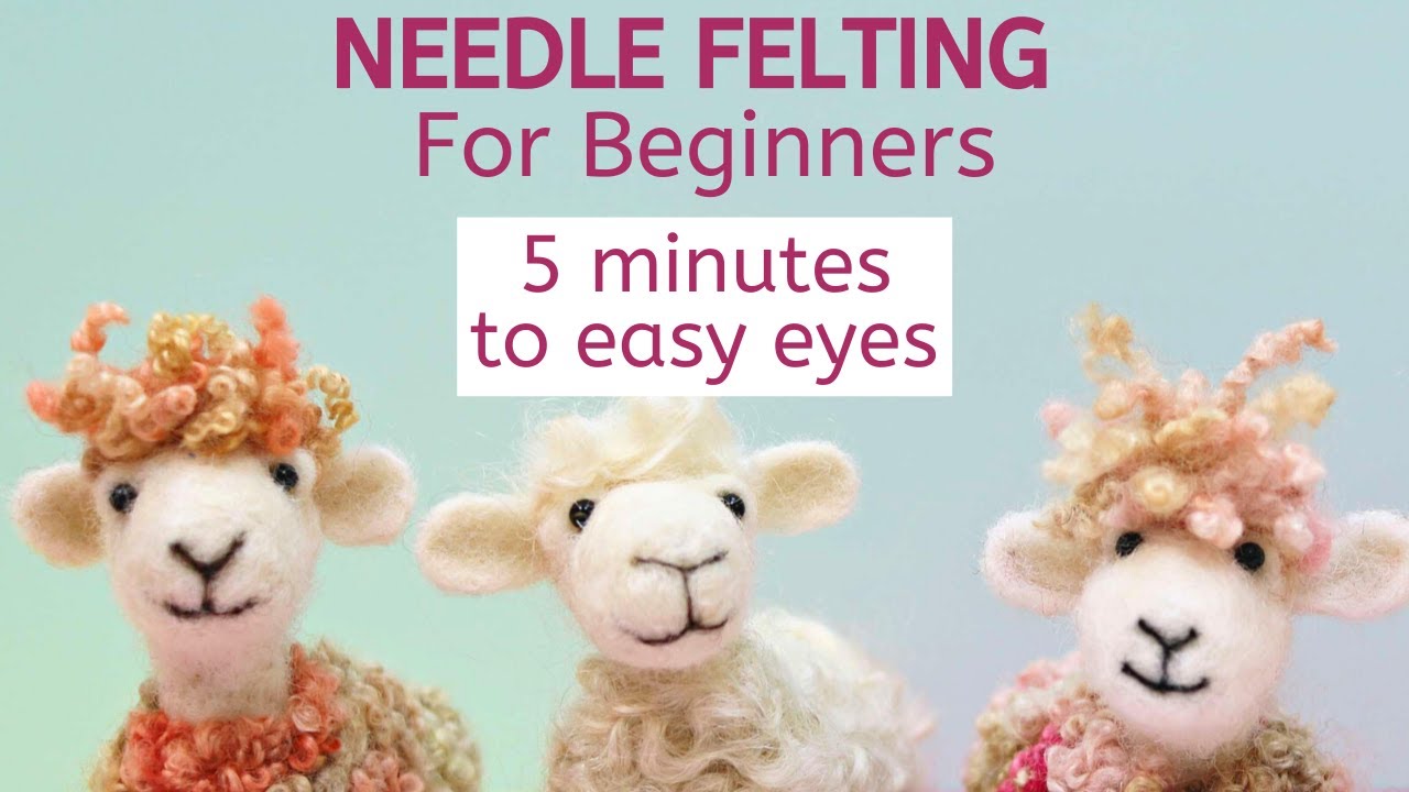 HOW TO NEEDLE FELT EYES | Lincolnshire Fenn Crafts