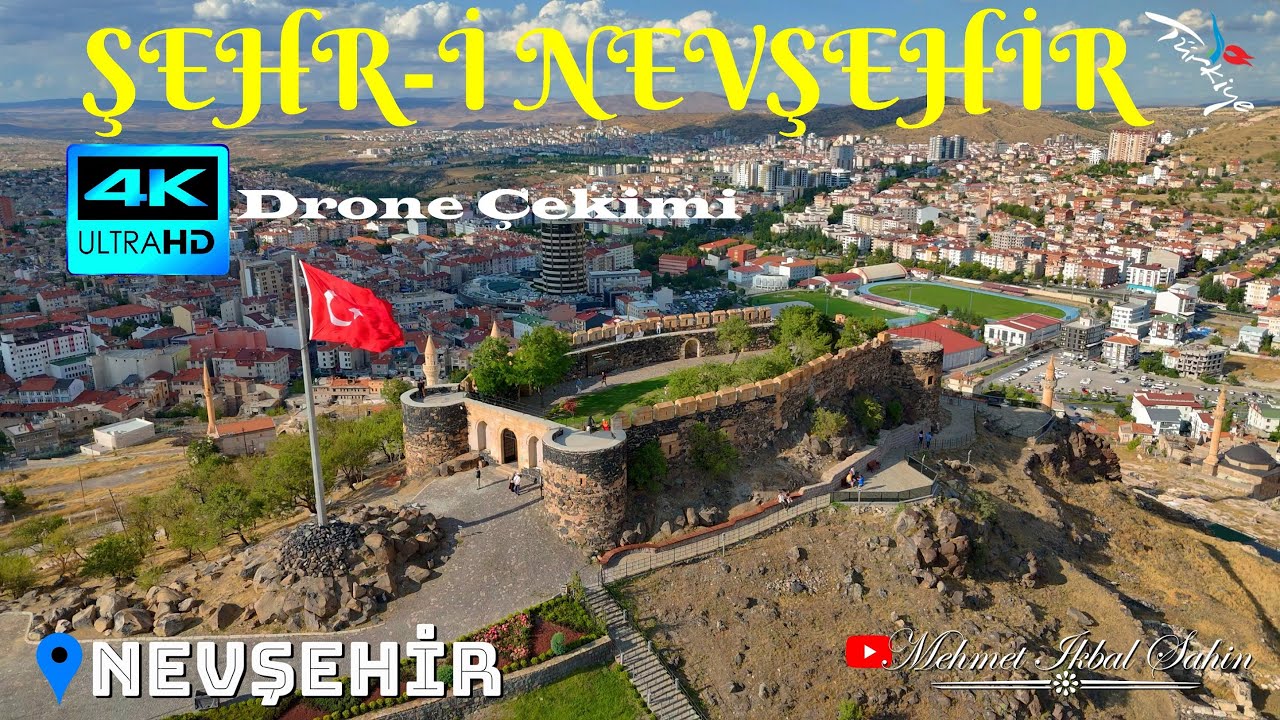 Nevşehir Kalesi ve Şehr-i NEVŞEHİR / Havadan 4K Drone Çekimi / 27.7.24