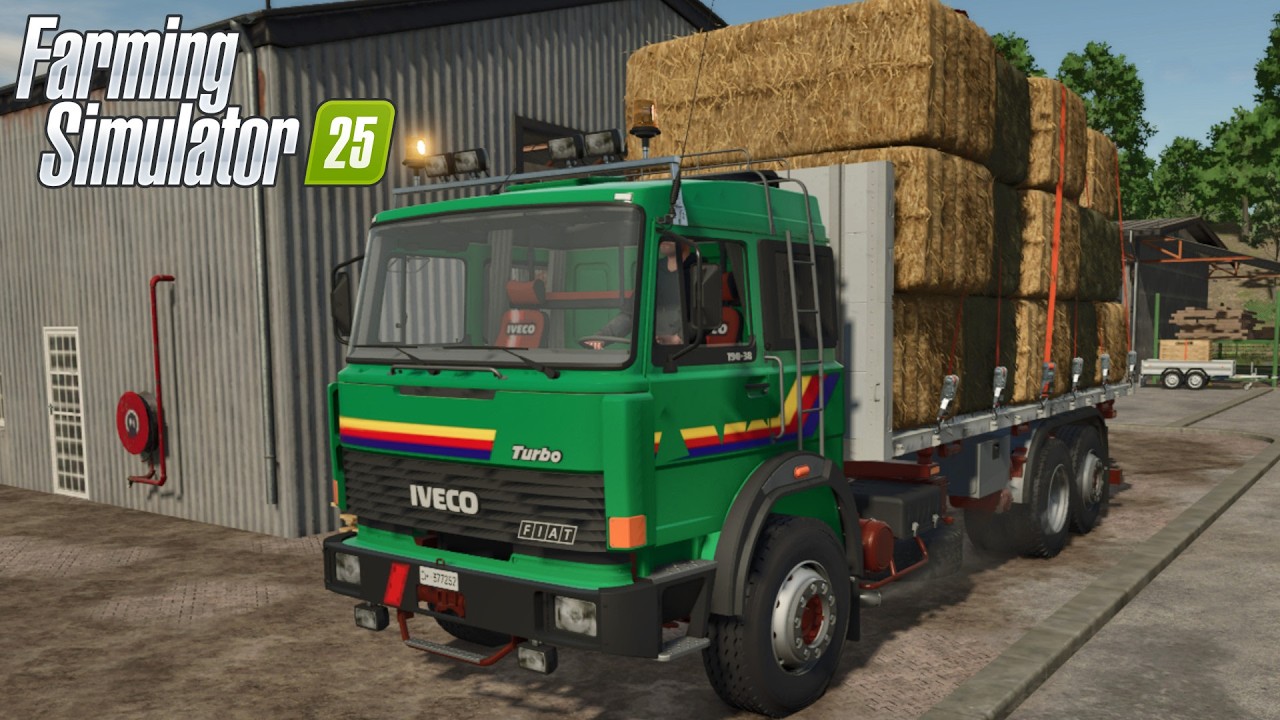 FS25 - Iveco 190-38 Turbo - BALE TRANSPORTER - NEW TRUCK MOD for Farming Simulator 2025 MODS