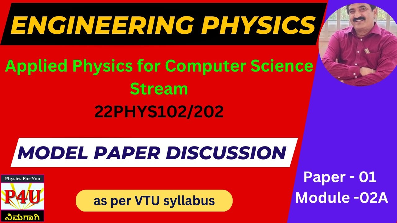 VTU Physics Model paper- 2022 Part-3 Quantum mechanics