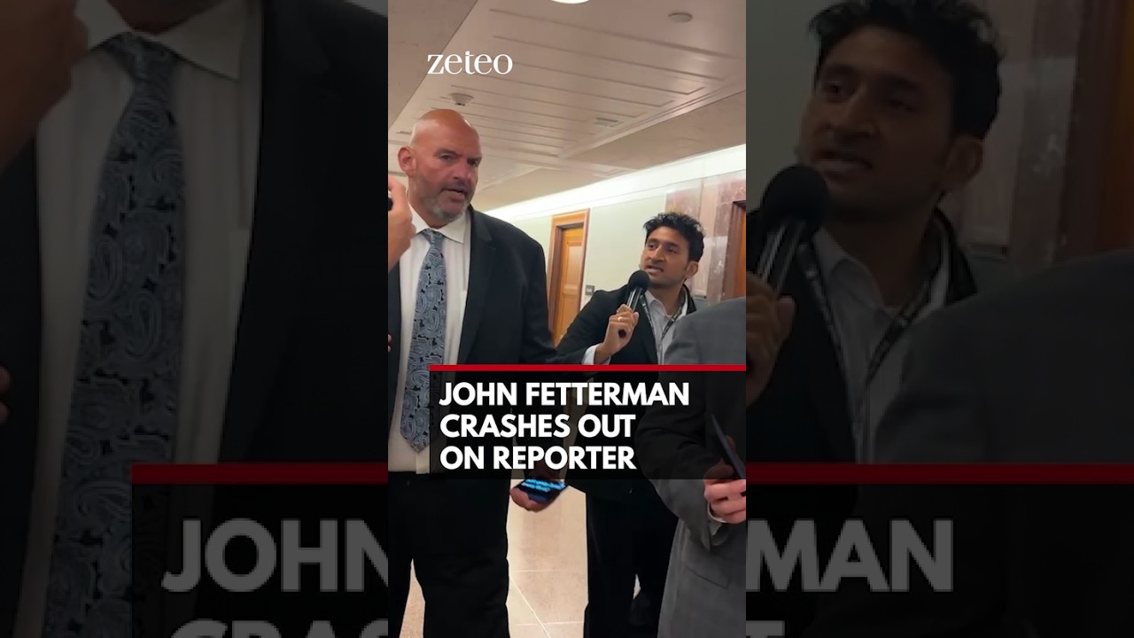 John Fetterman Crashes Out On Reporter