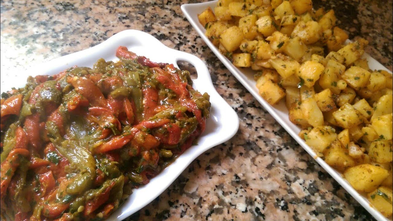 فلفلة مع بطاطس مشرملة 😋
